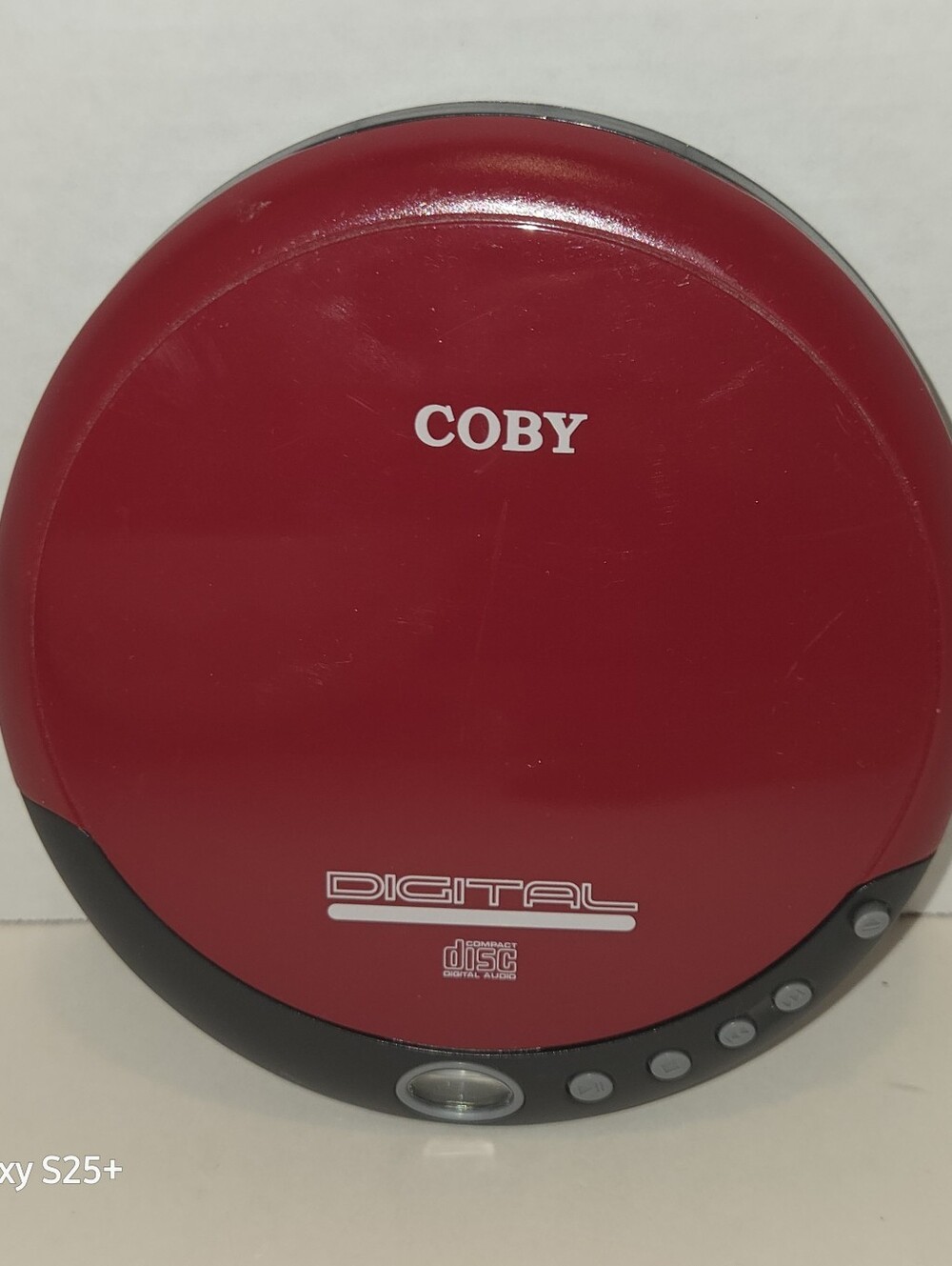 COBY CX-CD109 Digital Portable CD Player Red/black TESTED WORKS